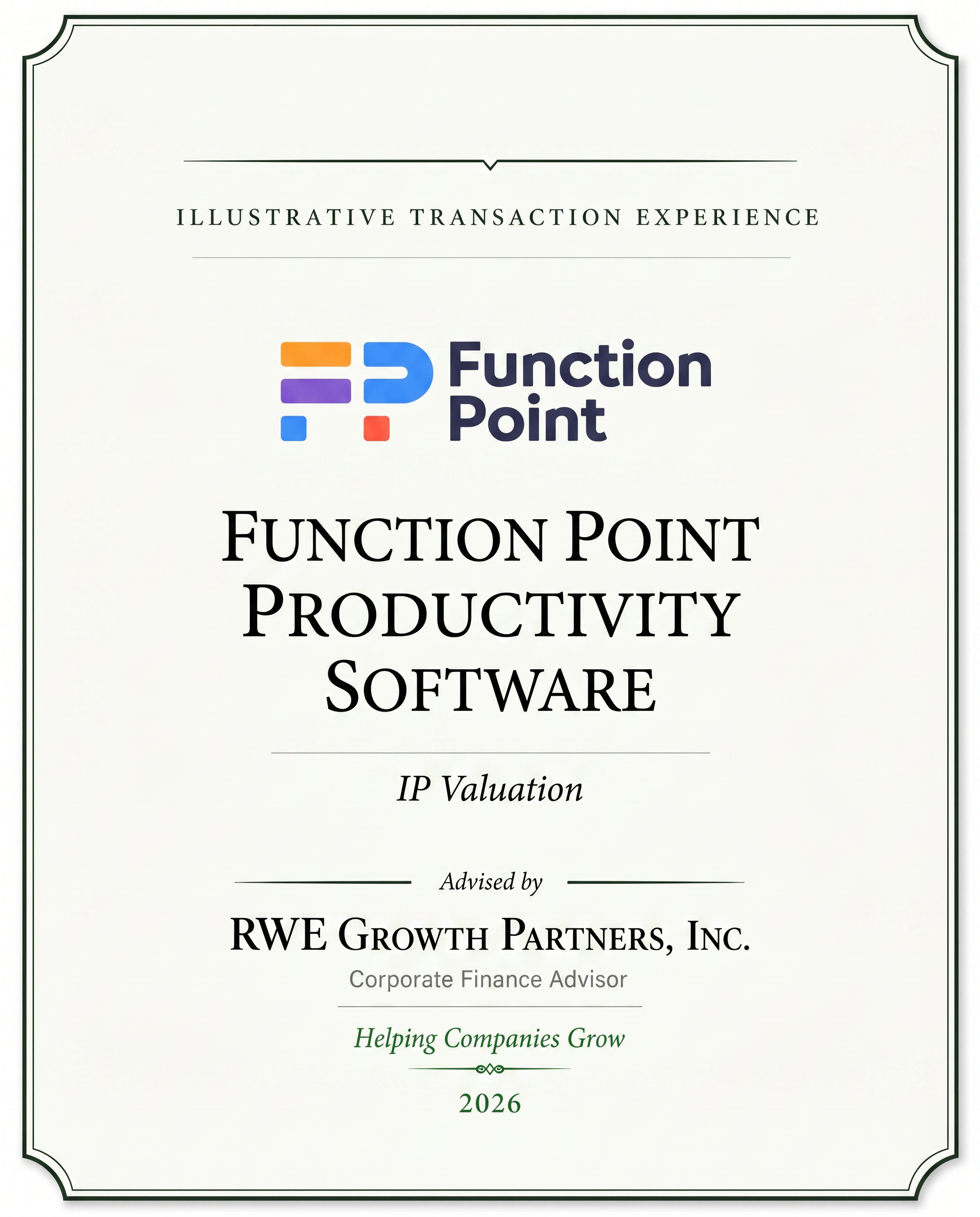 Transaction tombstone for 14 Function Point