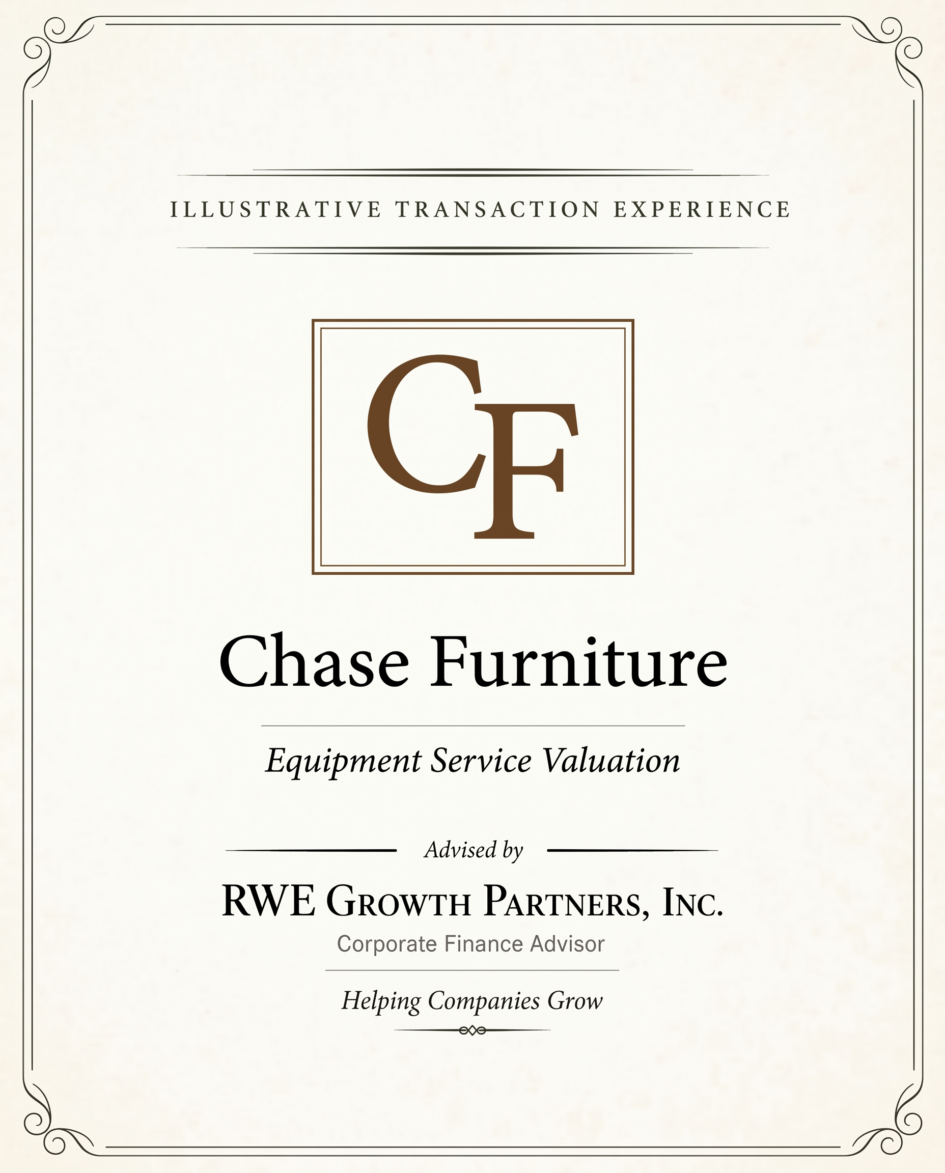 Transaction tombstone for 49 Chase Furniture