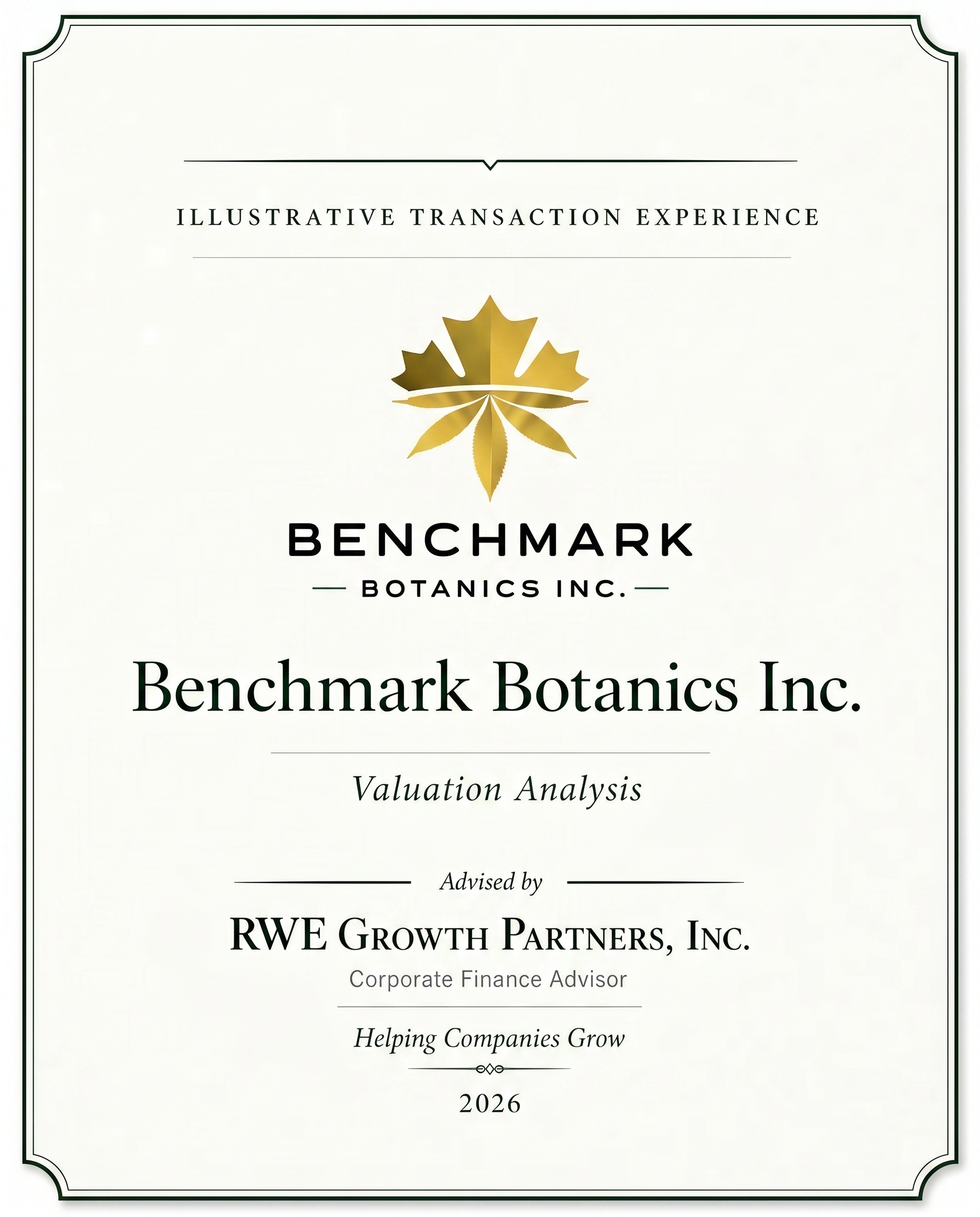 Transaction tombstone for 01 Benchmark Botanics