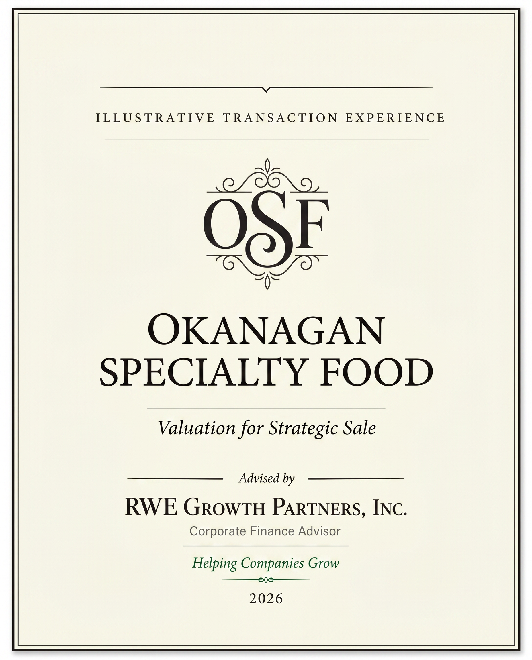 Transaction tombstone for 28 Okanagan Specialty