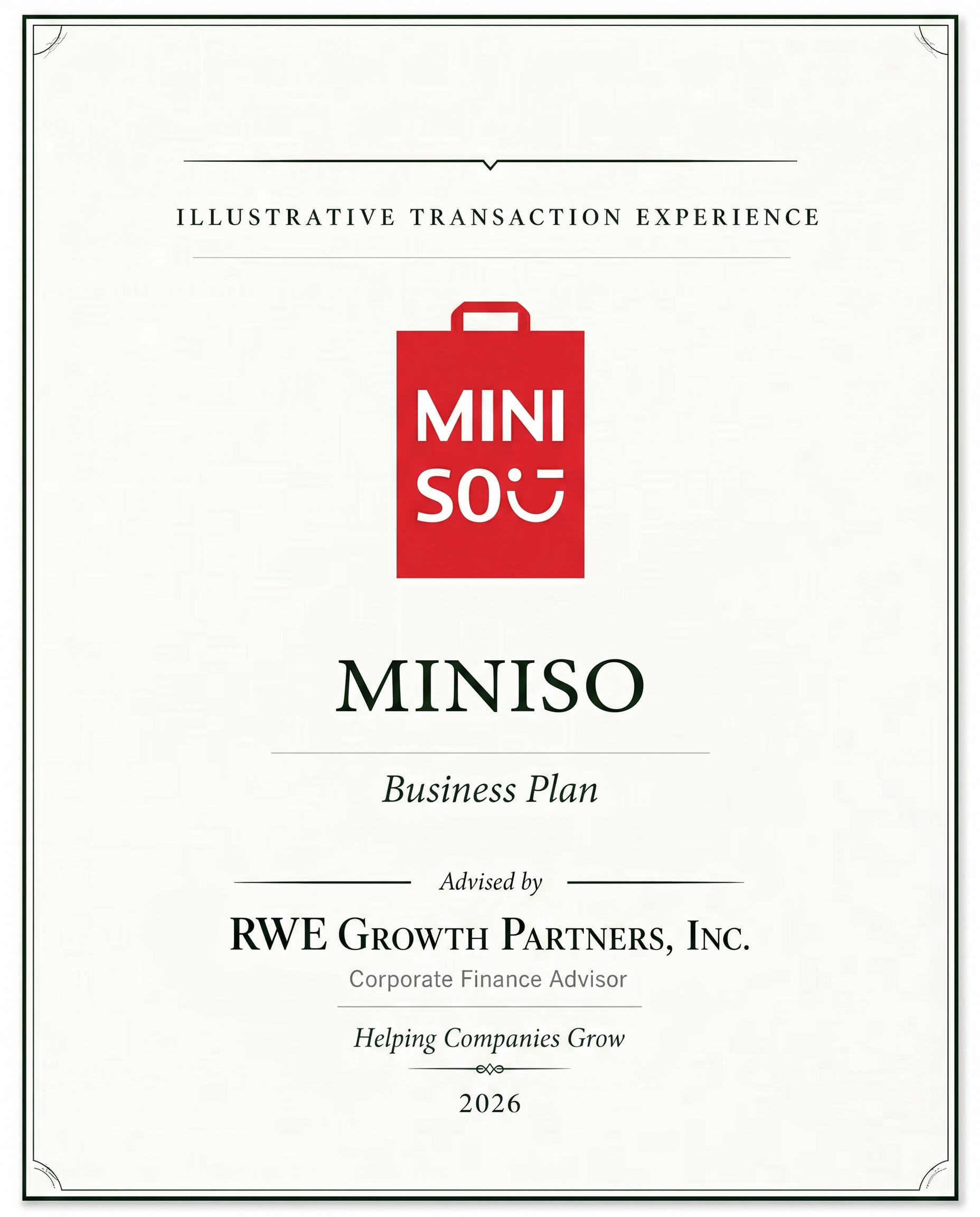 Transaction tombstone for 10 Miniso