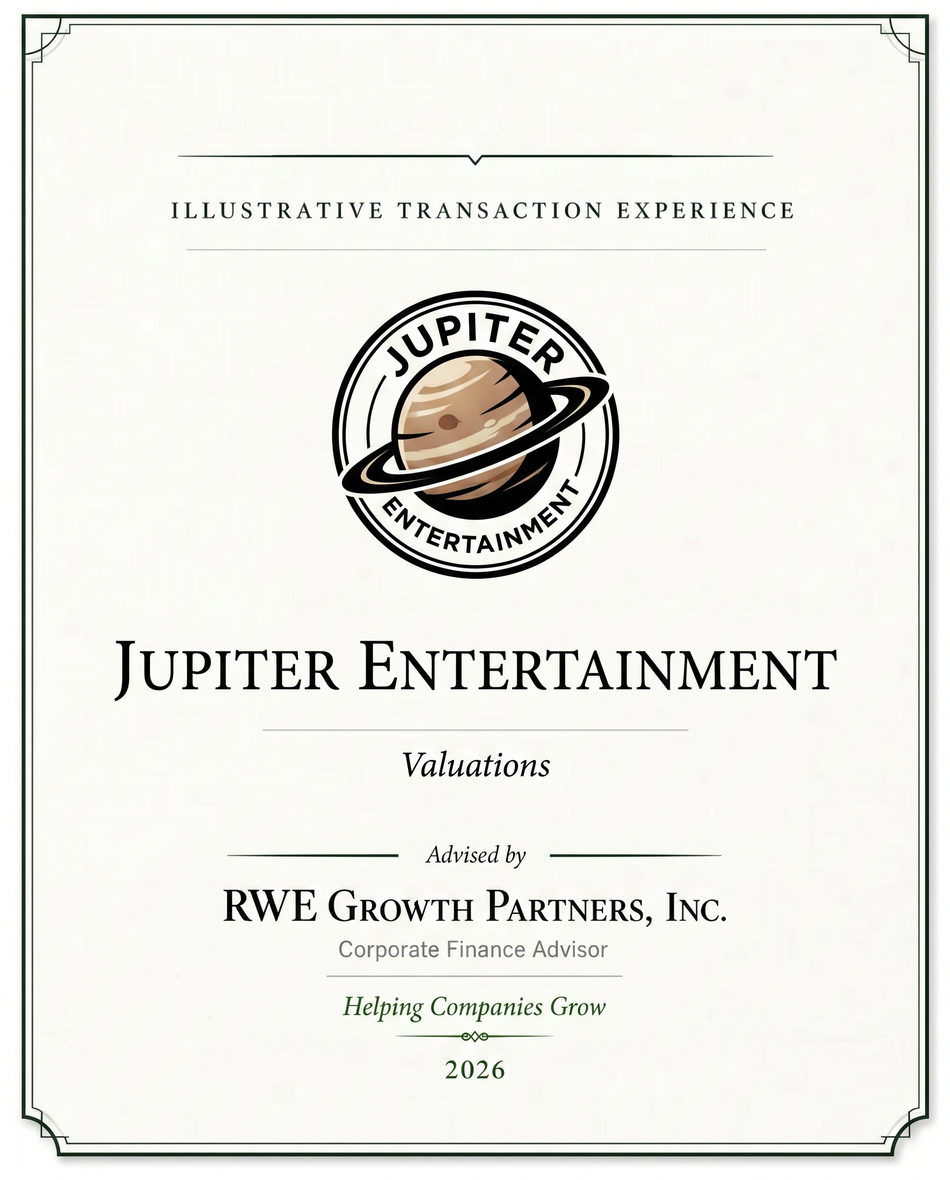 Transaction tombstone for 08 Jupiter Entertainment