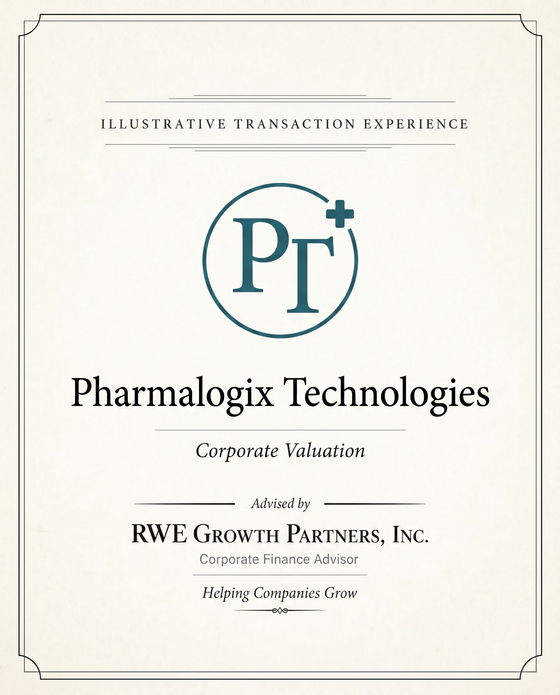 Transaction tombstone for 45 Pharmalogix