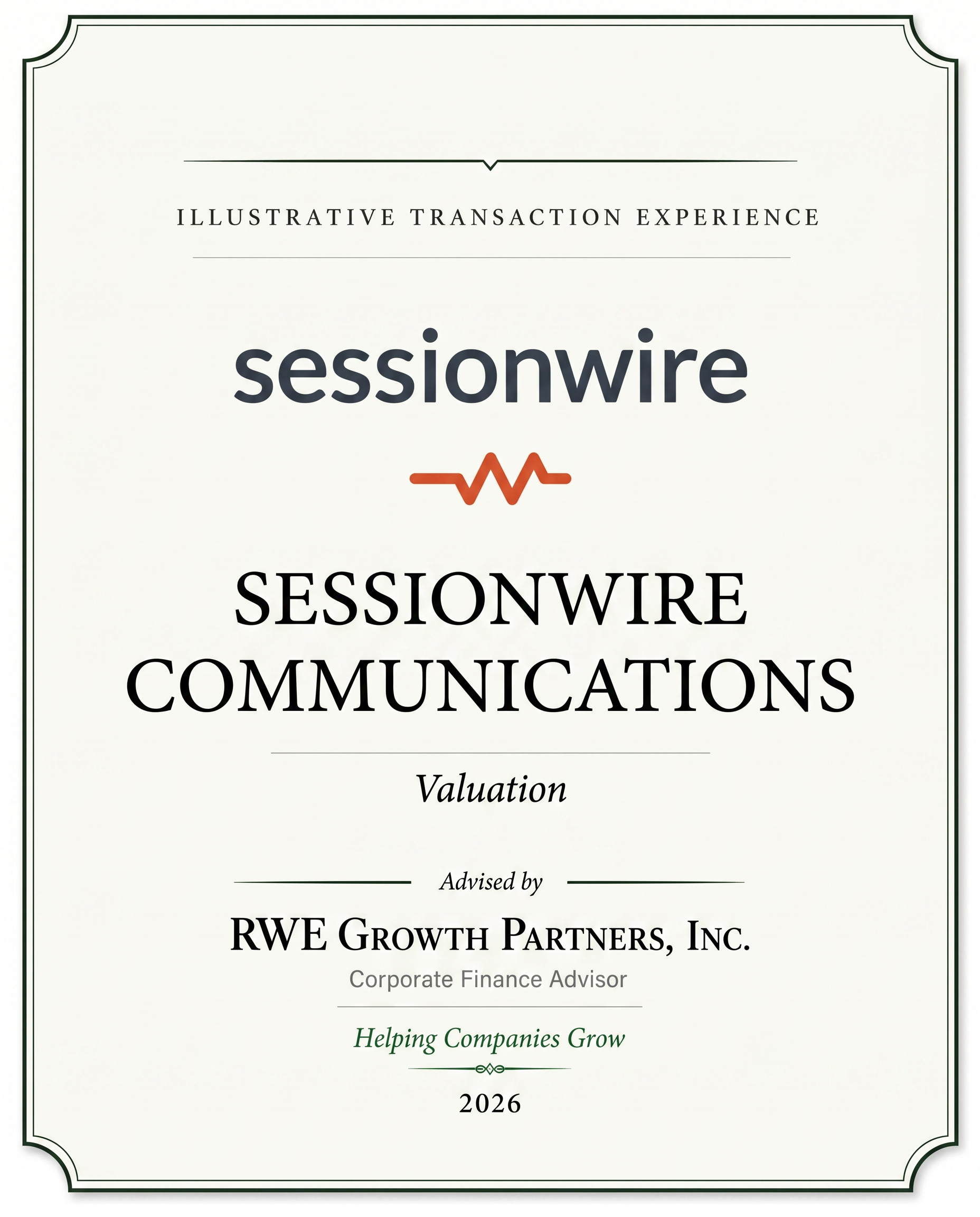 Transaction tombstone for 16 Sessionwire