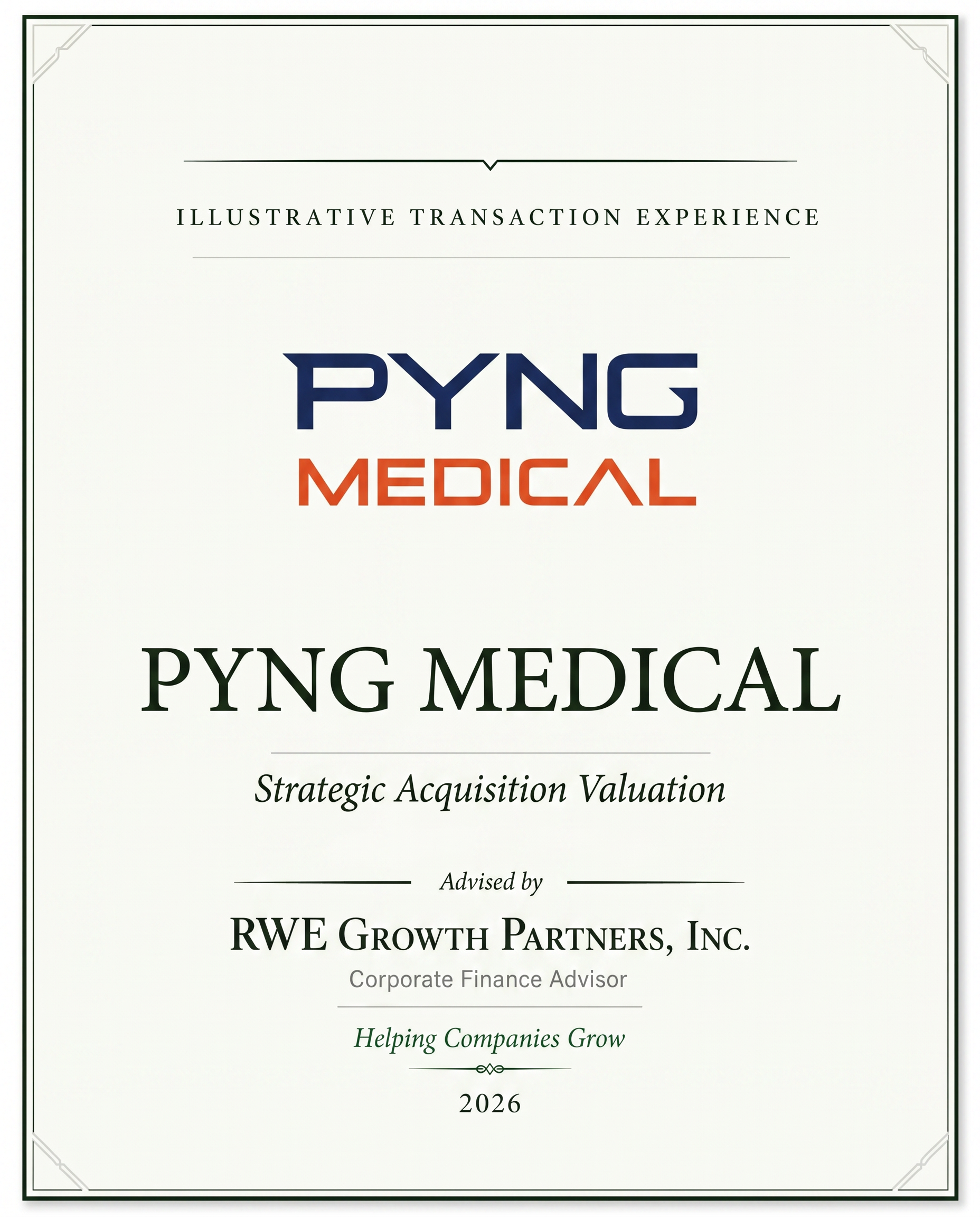 Transaction tombstone for 20 Pyng Medical