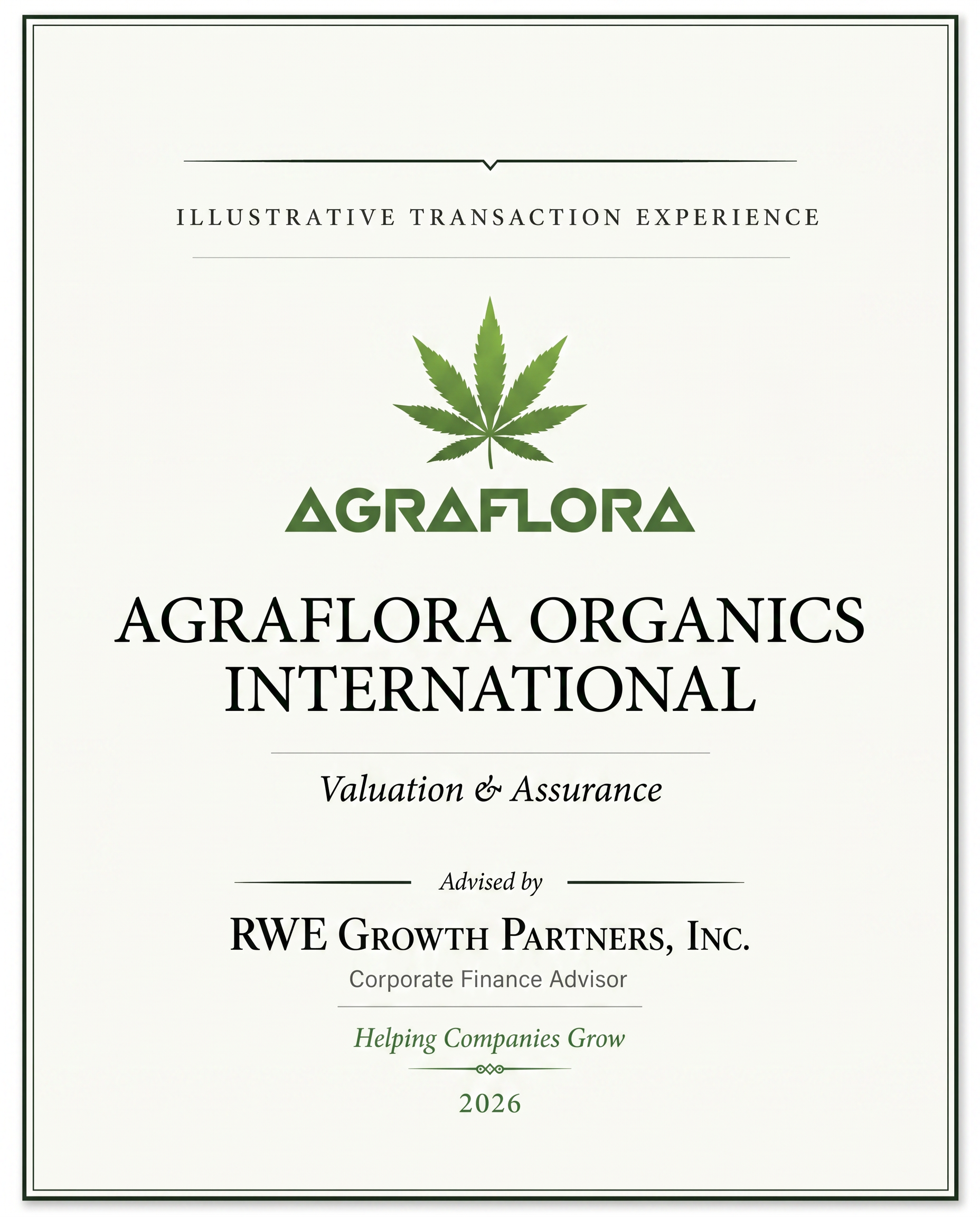 Transaction tombstone for 21 Agraflora