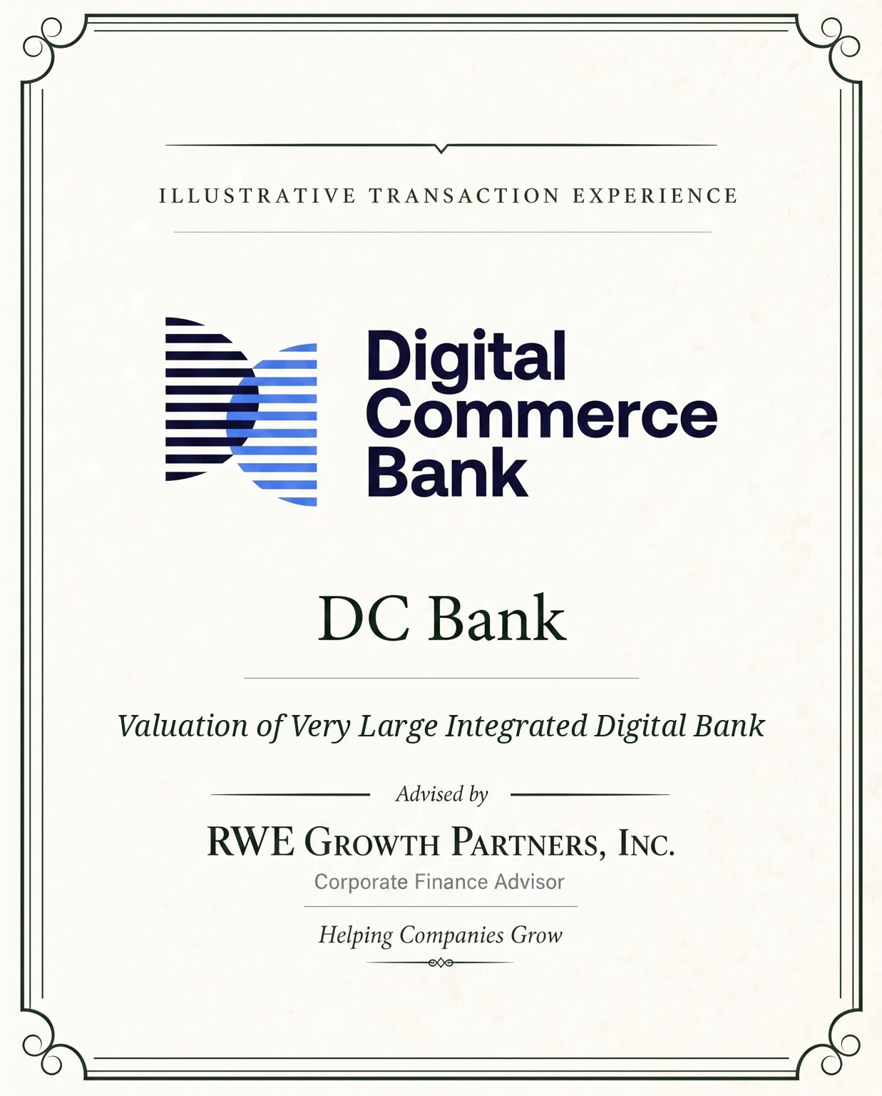 Transaction tombstone for 06 DC Bank
