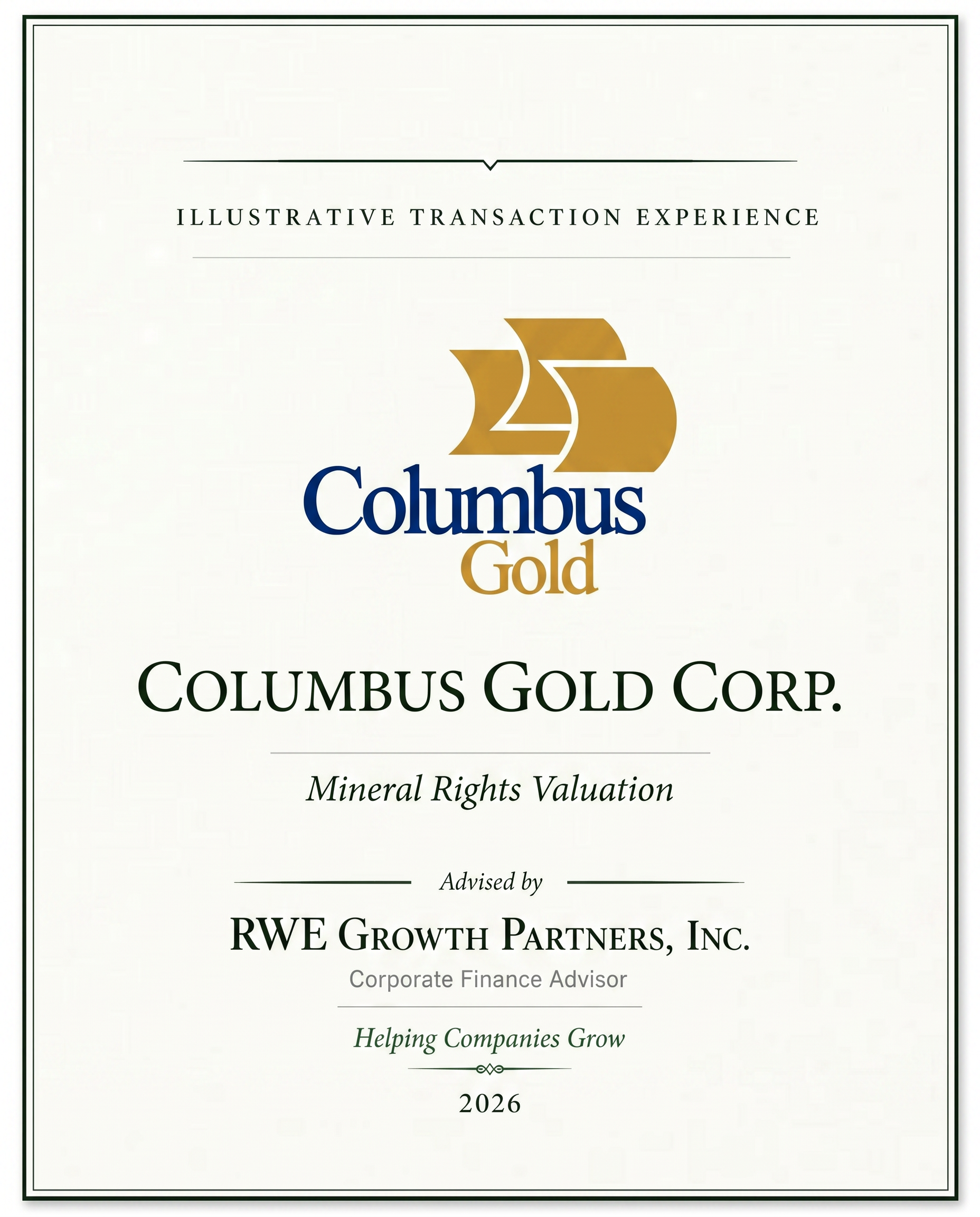 Transaction tombstone for 22 Columbus Gold