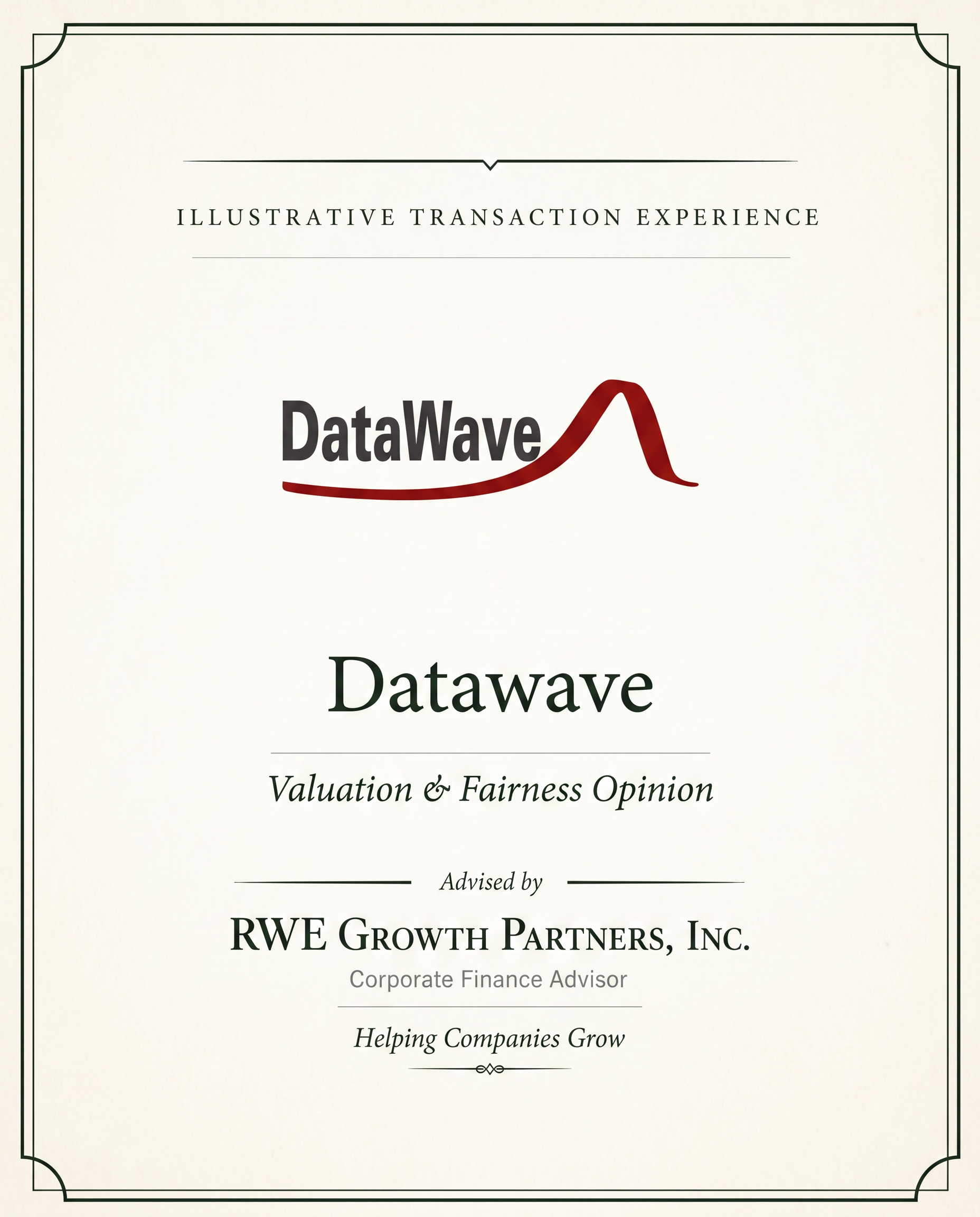 Transaction tombstone for 40 Datawave