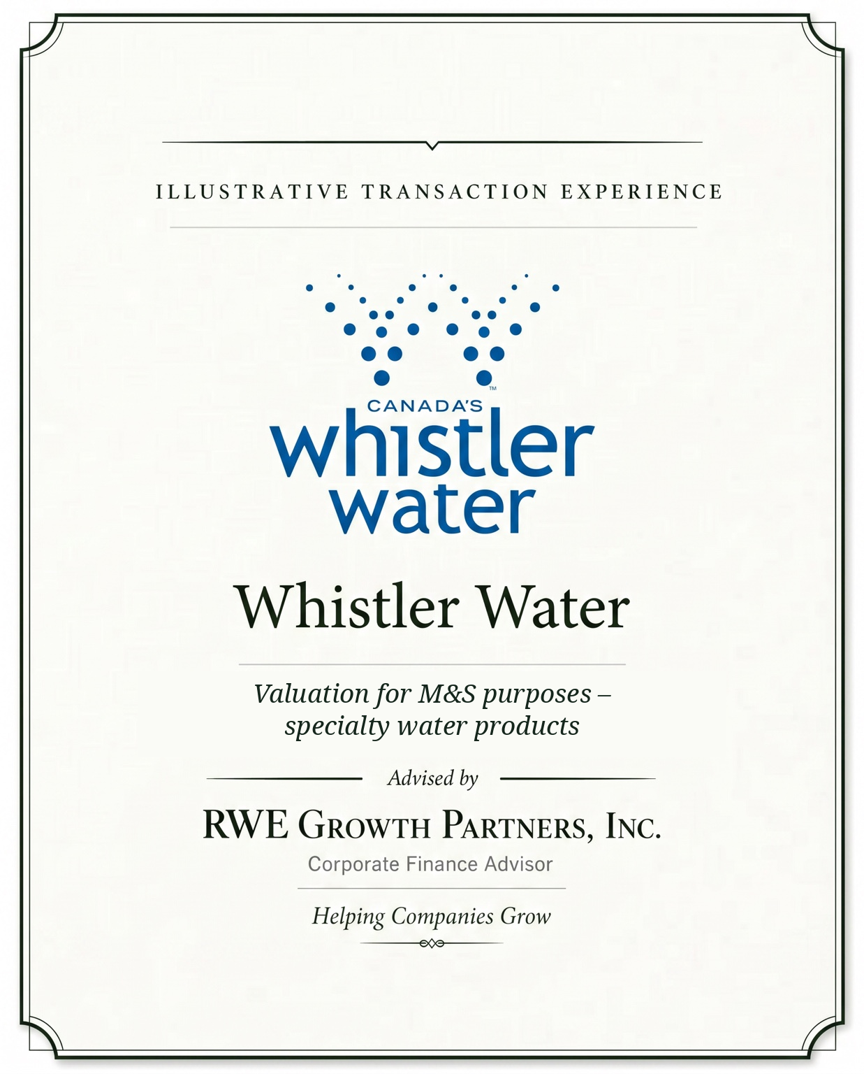 Transaction tombstone for 24 Whistler Water