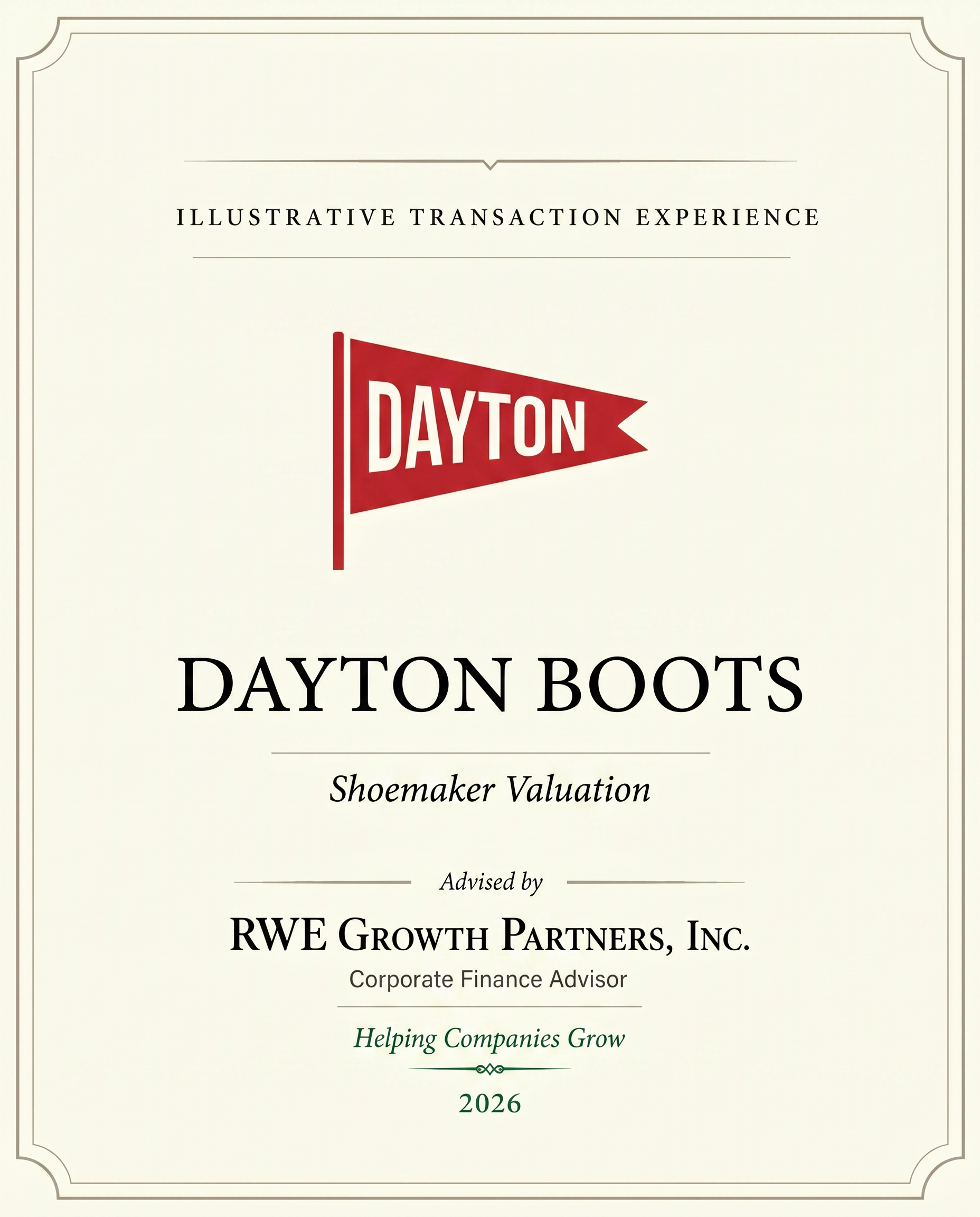 Transaction tombstone for 26 Dayton Boots